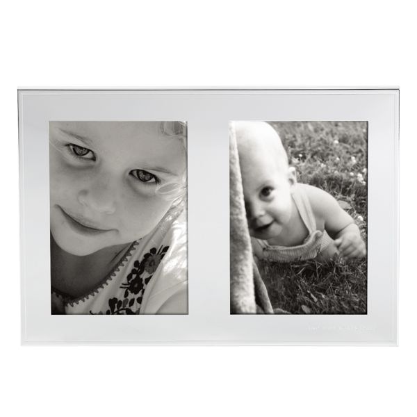 kate spade new york Baby Makes Three Double Frame