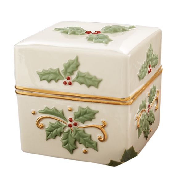 Holly Covered Keepsake Box