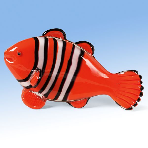Art Glass Clown Fish