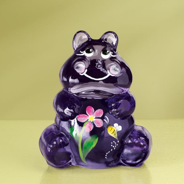 Fenton Hippo Art Glass Figurine