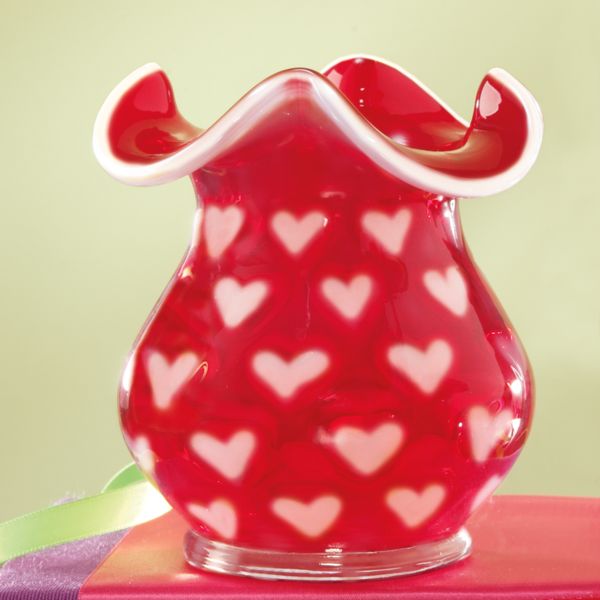Fenton Heart Vase