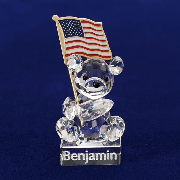 Patriotic Teddy Bear Figurine by Lenox