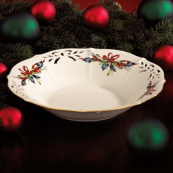 Winter Greetings® Pierced Low Bowl