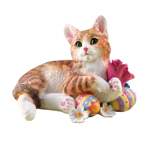 Easter Kitty Figurine