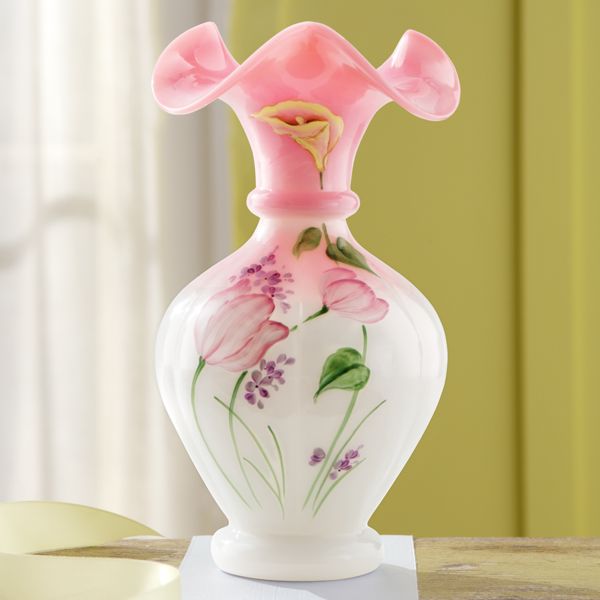 Fenton Rosalene Spring Vase
