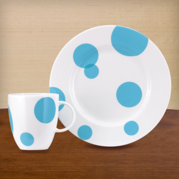 Circ Blue Dessert Set