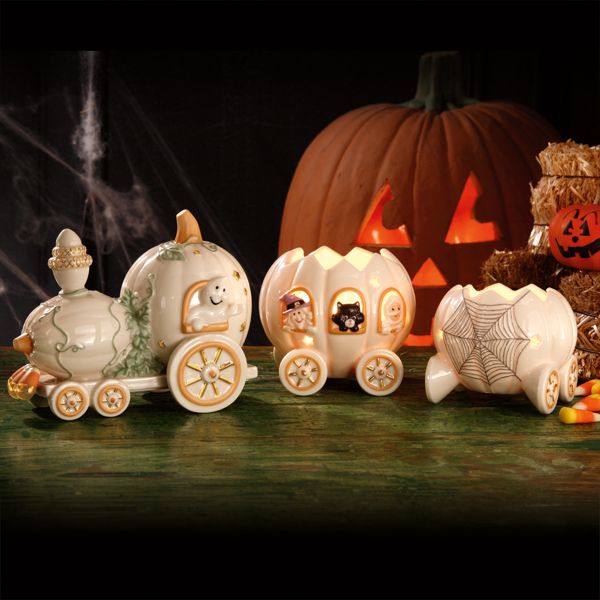 Halloween Harvest Train 3-piece Set  Figurine by Lenox