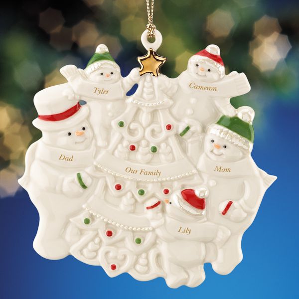 3 Children Trimming the Tree Ornament by Lenox