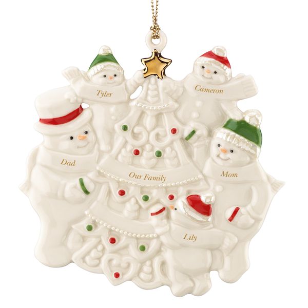 3 Children Trimming the Tree Ornament