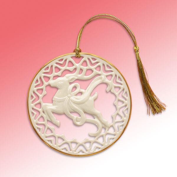 Pierced Reindeer Ornament by Lenox