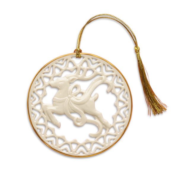 Pierced Reindeer Ornament