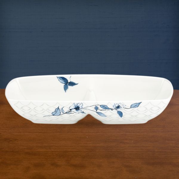 Simply Fine Lenox® Watercolor Indigo Blue Divided Server