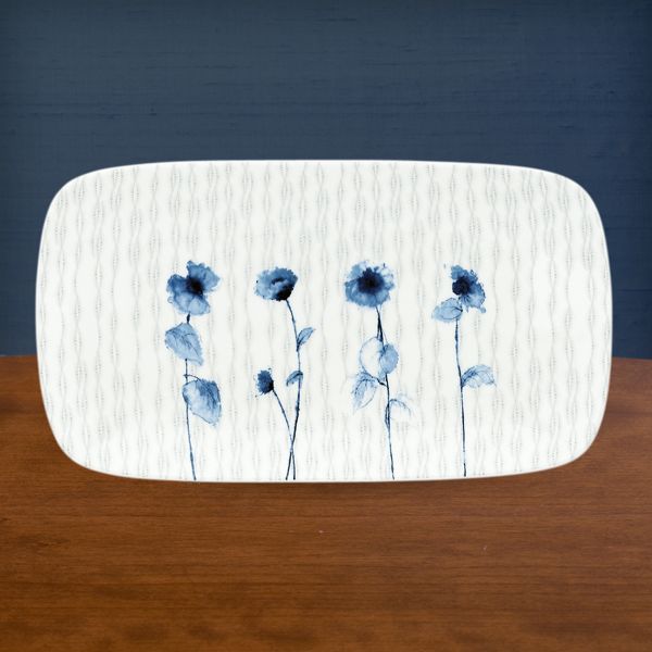 Simply Fine Lenox® Watercolor Indigo Blue Hors D'oeuvres Tray