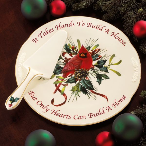 Winter Greetings® Cake Plate & Server