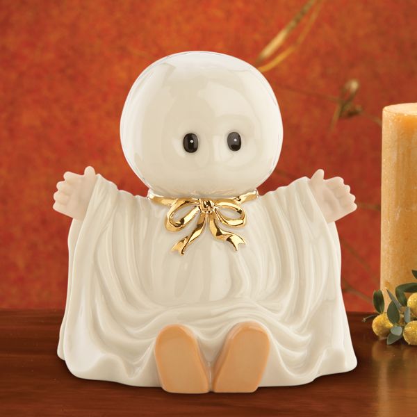 Scary Ghost with Arms in Air Halloween Sculpture