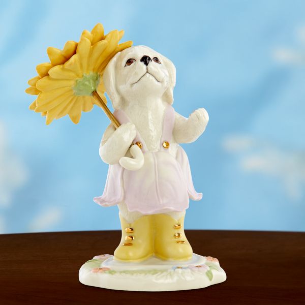 Doggin' in the Rain Figurine by Lenox
