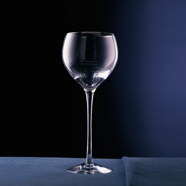 Solitaire Platinum Crystal Goblet
