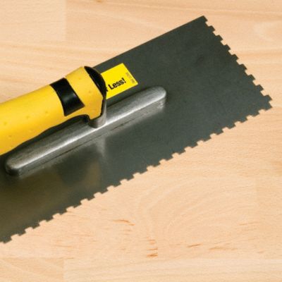 3/16" x 1/4" x 1/2" Flat V-Notch Trowel