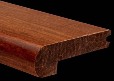 Prefinished Strand Carbonized Bamboo Stair Nose