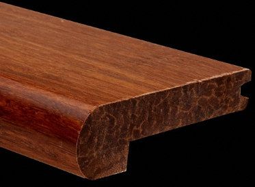Prefinished Strand Carbonized Bamboo Stair Nose
