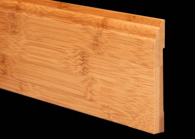 1/2" x 3-1/4" 6LFT Carbonized Bamboo Baseboard