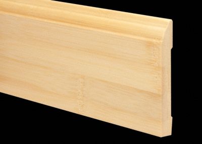 1/2" x 3-1/4" 6LFT Natural Bamboo Baseboard