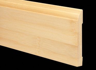 1/2" x 3-1/4" 6LFT Natural Bamboo Baseboard