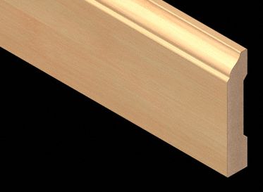 Horizontal Natural Bamboo Laminate Baseboard