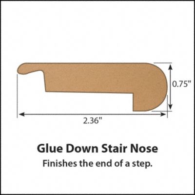 Coles Hill Chestnut Laminate Stair Nose