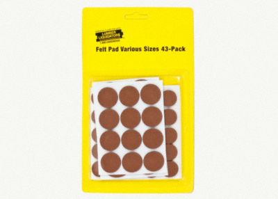 Felt Pads Various Sizes 43-Pack