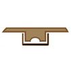 7.5 LFT Mt. Vernon Cherry Laminate T-Molding w/Tra