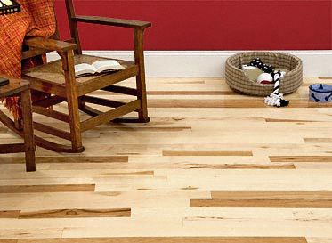 BELLAWOOD&nbsp;Natural&nbsp;3/4"x3"&nbsp;Hickory&nbsp;Caraya spp.&nbsp;1820&nbsp;Clear Finish&nbsp;Solid