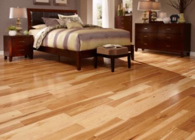 BELLAWOOD&nbsp;Natural&nbsp;3/4"x5"&nbsp;Hickory&nbsp;Caraya spp.&nbsp;1820&nbsp;Clear Finish&nbsp;Solid