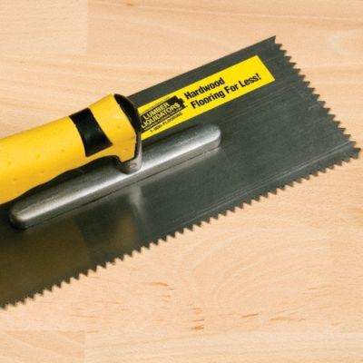 Flat V-Groove Notch Trowel for Engineered Flooring