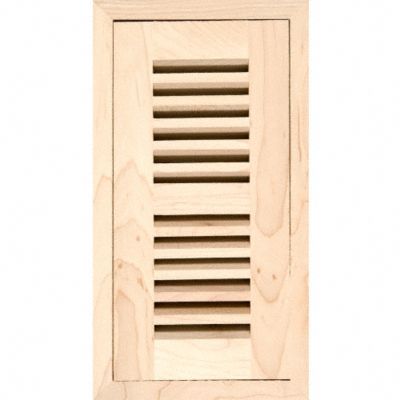 2" x 12" Maple Grill Flush w/Frame