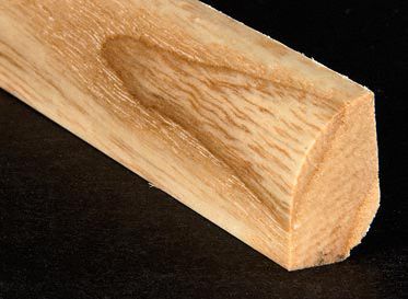 1/2" x 3/4" x 6.5 LFT Ash Shoe Molding