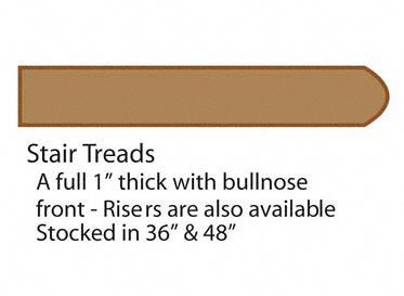 48" Natural Strand Bamboo Tread