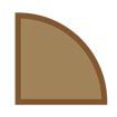 1/2 x 3/4 x 6.5LFT Brazilian Mesquite Shoe Molding