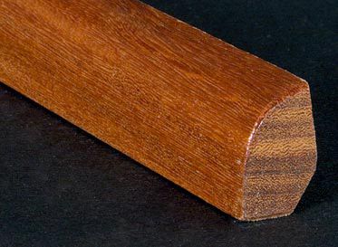 1/2" x 3/4 x 6.5 LFT Brazilian Walnut Shoe Molding