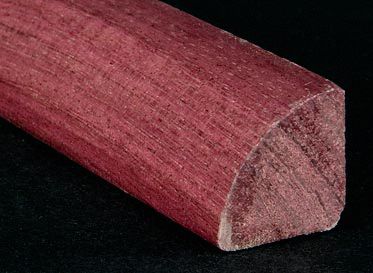 1/2" x 3/4" x 6.5 LFT Purpleheart Shoe Molding