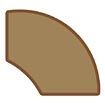 Prefinished Strand Carbonized Bamboo Quarter Round