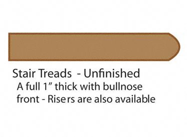 60" Red Oak Tread
