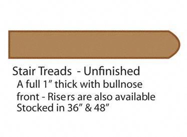 48" Santos Mahogany Tread