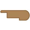 Prefinished Quick Clic Natural Hickory Stair Nose