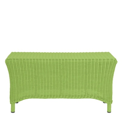 Photograph of Rectangular Tina Table Hot Lime AW - CLEARANCE as  featured in Cottage Living