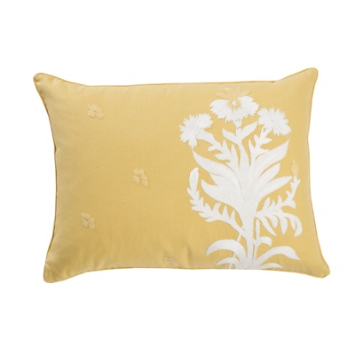 Photograph of Flowers on Ale Rectangular Pillow as featured in Down East magazine