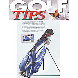 Aerolite IV Bag in Golf Tips Magazine