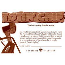 Totin' Chip Pocket Certificate - Pocket - Certificates - Literature - BSA