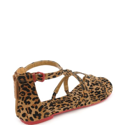 cheetah print gladiator sandals