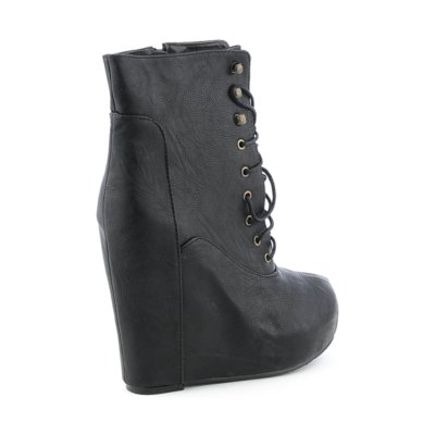 black vintage ankle boots